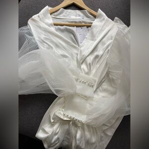 Long bridal robe